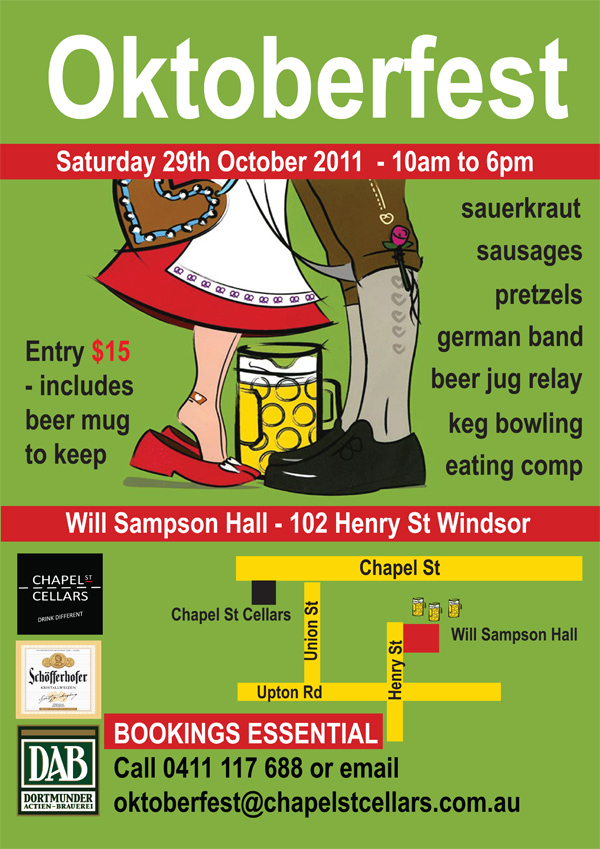 Chapel St Oktoberfest poster