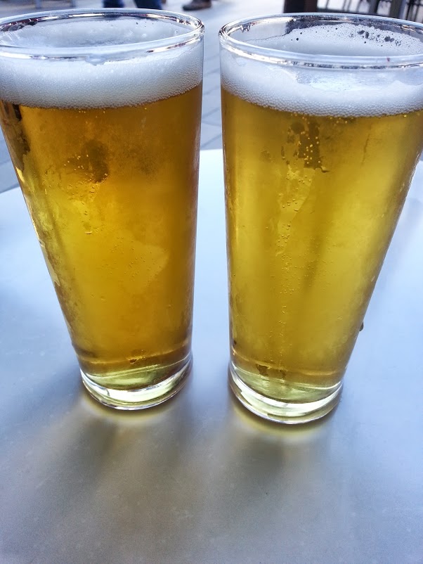 Minimum Chips 'Golden Lager' (left) Little Ripper 'Sparkling Lager' (right)