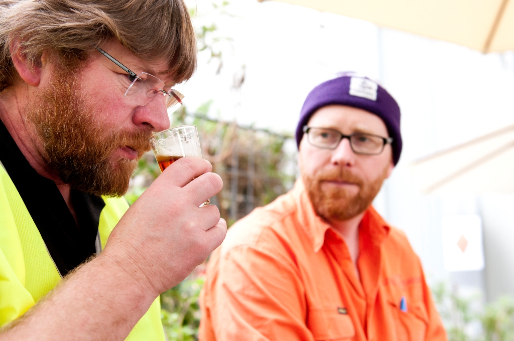 Richard Emerson from Emerson's Brewing and Little Creature Head Brewer Russell Gosling.