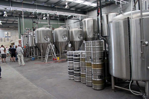 Lots of new, shiny, stainless things at the brewery.