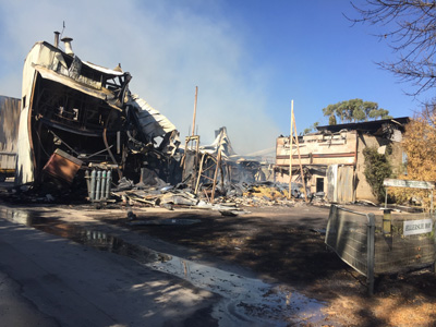 Fire has destroyed the 2018 Ellerslie hop crop